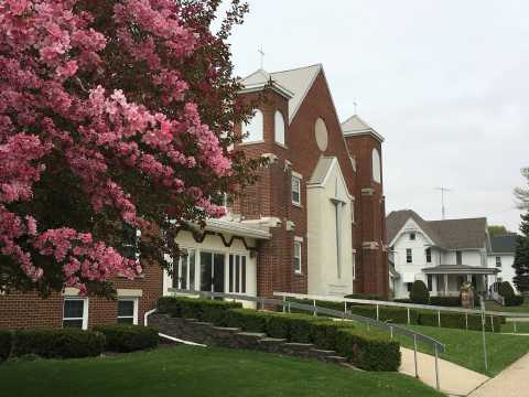 Church's pretty location