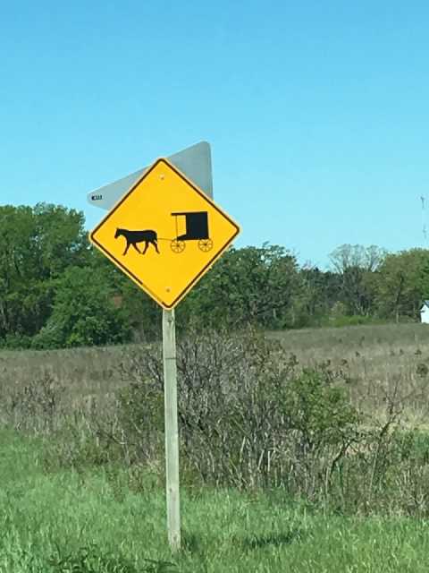 Amish Highway Warning Sign