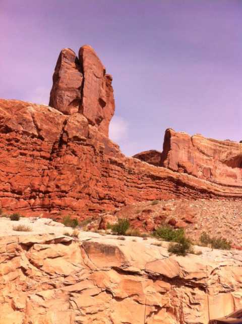 The rock appeared