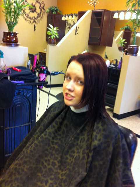 Jojos hair appt with Michelle